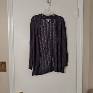 Dana Buchman open sweater cardigan